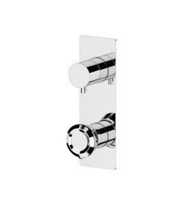 Remer Element Bateria wannowo-natryskowa podtynkowa 2-drożna - element zewnętrzny Chrom ET92WB