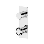 Remer Element Bateria wannowo-natryskowa podtynkowa 2-drożna - element zewnętrzny Chrom ET92WB