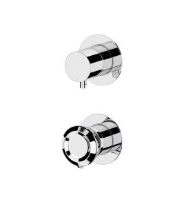 Remer Element Bateria wannowo-natryskowa podtynkowa 3-drożna - element zewnętrzny Chrom ET93PWB
