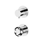 Remer Element Bateria wannowo-natryskowa podtynkowa 3-drożna - element zewnętrzny Chrom ET93PWB