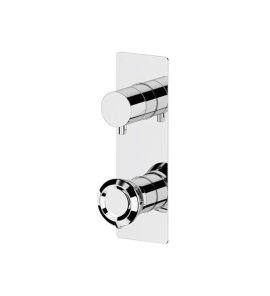 Remer Element Bateria wannowo-natryskowa podtynkowa 3-drożna - element zewnętrzny Chrom ET93WB