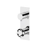 Remer Element Bateria wannowo-natryskowa podtynkowa 3-drożna - element zewnętrzny Chrom ET93WB