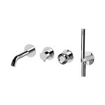 Remer Element Bateria wannowo-natryskowa podtynkowa z zestawem natryskowym 2-drożna - element zewnętrzny Chrom ET53D2PWB