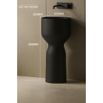  Galatea Design Tulips Umywalka wolnostojąca ∅42 z korkiem klik klak czarny mat GDLT054AMB+GDPLCEMB