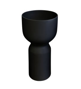  Galatea Design Tulips Umywalka wolnostojąca ∅42 z korkiem klik klak czarny mat GDLT054AMB+GDPLCEMB