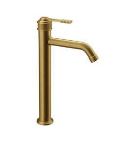 Remer Atelier Bateria umywalkowa wysoka jednouchwytowa bez korka Brushed Gold AL11LXLBG