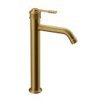 Remer Atelier Bateria umywalkowa wysoka jednouchwytowa bez korka Brushed Gold AL11LXLBG