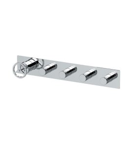 Remer Chrono Bateria wannowo-natryskowa podtynkowa 4-drożna - element zewnętrzny Chrom CH98D4WB