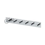 Remer Chrono Bateria wannowo-natryskowa podtynkowa 5-drożna - element zewnętrzny Chrom CH98D5WB