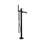 Remer Atelier Bateria wannowo-natryskowa wolnostojąca z zestawem natryskowym Matt Black AL08NO
