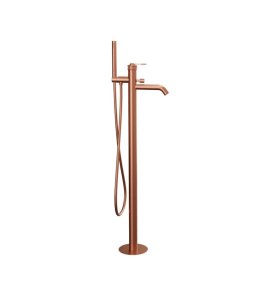 Remer Atelier Bateria wannowo-natryskowa wolnostojąca z zestawem natryskowym Brushed Copper AL08RP