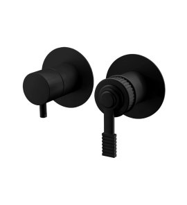Remer Atelier Bateria wannowo-natryskowa podtynkowa 2-drożna - element zewnętrzny Matt Black AL92ZPWBNO