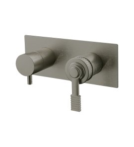 Remer Atelier Bateria wannowo-natryskowa podtynkowa 3-drożna - element zewnętrzny Visual Inox AL93ZWBXV