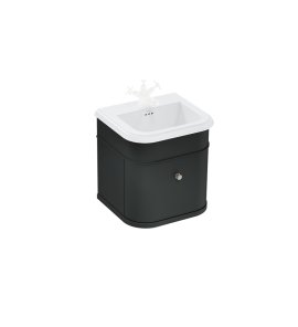  Burlington Chalfont Szafka pod umywalkę z szufladą bez uchwytu 55x47 black mat CH55MB