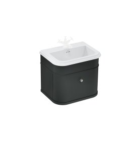  Burlington Chalfont Szafka podumywalkowa z szufladą bez uchwytu 65x47 black matt CH65MB