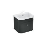  Burlington Chalfont Szafka podumywalkowa z szufladą bez uchwytu 65x47 black matt CH65MB