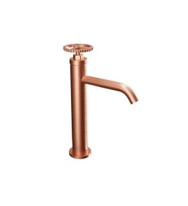 Remer Chrono Bateria umywalkowa jednouchwytowa bez korka Brushed Copper CH12ARP