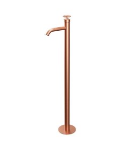 Remer Chrono Bateria umywalkowa wolnostojąca z korkiem klik-klak Brushed Copper CH18RP