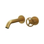 Remer Chrono Bateria umywalkowa jednouchwytowa 190 mm podtynkowa Brushed Gold CH15PLBG