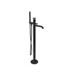 Remer Chrono Bateria wannowo-natryskowa wolnostojąca z zestawem natryskowym Matt Black CH08NO
