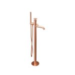 Remer Chrono Bateria wannowo-natryskowa wolnostojąca z zestawem natryskowym Brushed Copper CH08RP