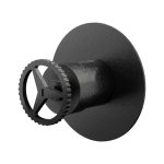 Remer Chrono Bateria wannowo-natryskowa podtynkowa Brushed Black Chrome CH30LCFP