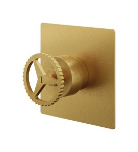 Remer Chrono Bateria wannowo-natryskowa podtynkowa Brushed Gold CH30QBG