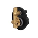 Remer Element Bateria wannowo-natryskowa podtynkowa 2-drożna - element zewnętrzny Matt Black ET09HLNO