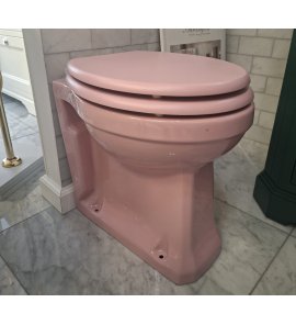 Burlington Bespoke Miska stojąca 47,5x36 z deską wolnoopadającą Confetti Pink P14PINK+S54CHR