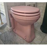 Burlington Bespoke Miska stojąca 47,5x36 z deską wolnoopadającą Confetti Pink P14PINK+S54CHR