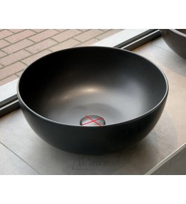      Flaminia App Umywalka stawiana okrągła ø 40 cm Carbon AP40ACAR WYPRZEDAŻ EKSPOZYCJI!!