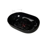 Flaminia App Umywalka stawiana na blat 62x40 cm Nero AP62ANER