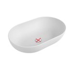      Flaminia Applight Umywalka Nablatowa Biały Mat 62x40x16 cm AP62ALAT WYPRZEDAŻ MAGAZYNOWA!!
