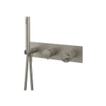 Remer Chrono Bateria natryskowa podtynkowa z zestawem natryskowym 3-drożna - element zewnętrzny Visual Inox CH97D3WBXV