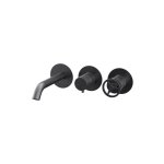 Remer Chrono Bateria wannowo-natryskowa podtynkowa bez zestawu natryskowego 2-drożna - element zewnętrzny Brushed Black Chrome CH54D2PWBCFP