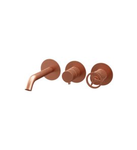 Remer Chrono Bateria wannowo-natryskowa podtynkowa bez zestawu natryskowego 2-drożna - element zewnętrzny Brushed Copper CH54D2PWBRP