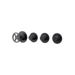 Remer Chrono Bateria wannowo-natryskowa podtynkowa 3-drożna - element zewnętrzny Brushed Black Chrome CH98D3PWBCFP
