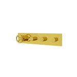 Remer Chrono Bateria wannowo-natryskowa podtynkowa 3-drożna - element zewnętrzny Shiny Gold CH98D3WBDO