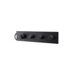 Remer Chrono Bateria wannowo-natryskowa podtynkowa 3-drożna - element zewnętrzny Brushed Black Chrome CH98D3WBCFP