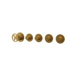 Remer Chrono Bateria wannowo-natryskowa podtynkowa 4-drożna - element zewnętrzny Brushed Gold CH98D4PWBBG