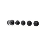 Remer Chrono Bateria wannowo-natryskowa podtynkowa 4-drożna - element zewnętrzny Brushed Black Chrome CH98D4PWBCFP
