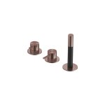 Hotbath Archie Bateria wannowa ze słuchawką prysznicową, bez wylewki Brushed Copper PVD AR085.BCP