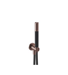 Hotbath Archie Zestaw prysznicowy przyłączem kątowym ścienny Brushed Copper PVD AR430.BCP
