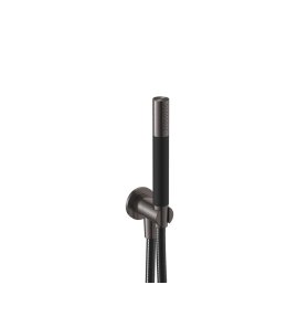 Hotbath Archie Zestaw prysznicowy przyłączem kątowym ścienny Gun Metal PVD AR430.BGP