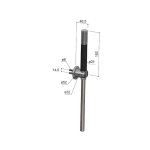 Hotbath Archie Zestaw prysznicowy ścienny Steel Brushed AR433.IX