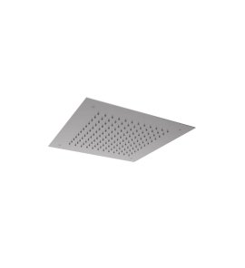 Hotbath Archie Deszczownica podtynkowa sufitowa 380x380 mm Steel Brushed AR110.IX