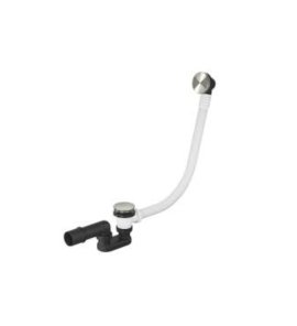 Hotbath Archie Odpływ wannowy z przelewem Steel Brushed AR132.IX