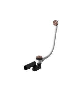 Hotbath Archie Odpływ wannowy z przelewem Brushed Copper PVD AR132.BCP