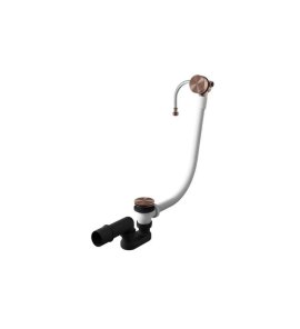 Hotbath Archie Odpływ wannowy z przelewem Brushed Copper PVD AR133.BCP