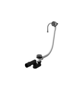 Hotbath Archie Odpływ wannowy z przelewem Gun Metal PVD AR133.BGP